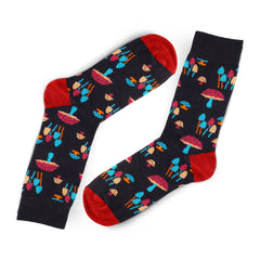 Mushroom Socks for Unisex Adult Funny Colorful Gift Socks Gift for Him Pop Art Socks Stylish Unisex Socks Cotton Art Socks