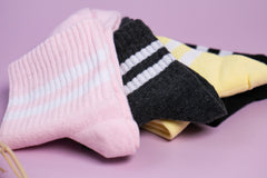 Set 4 pairs Socks Gifts Unisex Teenage Socks Happy Color Socks Pattern Socks Skater Striped Socks