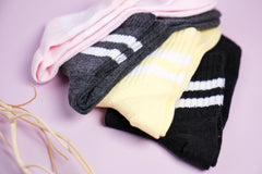 Set 4 pairs Socks Gifts Unisex Teenage Socks Happy Color Socks Pattern Socks Skater Striped Socks