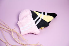 Set 4 pairs Socks Gifts Unisex Teenage Socks Happy Color Socks Pattern Socks Skater Striped Socks