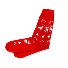 Christmas Socks Gift Deer Funny Socks Gifts Secret Santa Socks Merry Christmas Gift Socks Cotton Crew Socks Groomsmen Red Christmas Socks