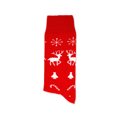 Christmas Socks Gift Deer Funny Socks Gifts Secret Santa Socks Merry Christmas Gift Socks Cotton Crew Socks Groomsmen Red Christmas Socks