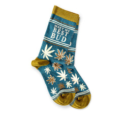 Meet My Best Bud Funny Weed Socks Groomsmen Socks Funny Socks for Adult Unisex Socks Marijuana Socks 420 Socks Custom Sock Men & Women Socks