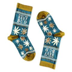 Meet My Best Bud Funny Weed Socks Groomsmen Socks Funny Socks for Adult Unisex Socks Marijuana Socks 420 Socks Custom Sock Men & Women Socks