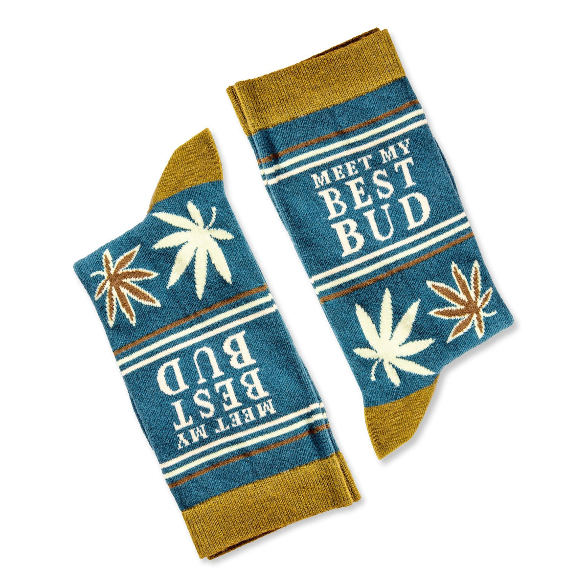 Meet My Best Bud Funny Weed Socks Groomsmen Socks Funny Socks for Adult Unisex Socks Marijuana Socks 420 Socks Custom Sock Men & Women Socks