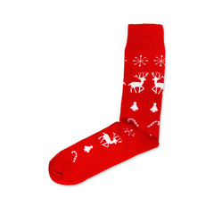 Christmas Socks Gift Deer Funny Socks Gifts Secret Santa Socks Merry Christmas Gift Socks Cotton Crew Socks Groomsmen Red Christmas Socks