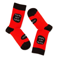 100% Not Today Socks Gift Socks for Her&Him Cotton Socks Funny Socks Pattern Socks Unisex Socks Custom Socks Birthday Socks