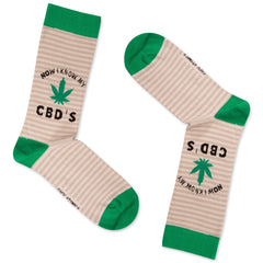 CBD Socks Now I Know My CBD'S Weed Socks Cannabis Socks Marijuana Socks 420 Socks Birthday Gift Socks Cotton Socks Pattern Socks Funny Socks