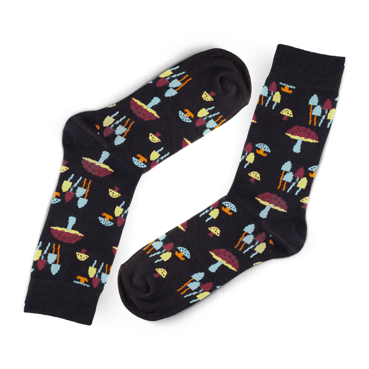 Funny Mushroom Socks Present for Boyfriend, Psychedelic Mushroom Gift for Him, Gift Idea for Mushroom Lovers, Mushroom Core Printed Socks