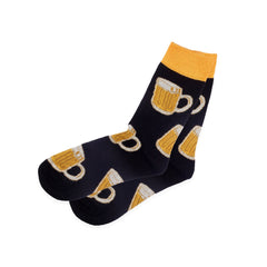 Beer Socks Drinking Gift, Beer Lover Officer Gift Socks for Christmas, Adult Printed Socks Funny Gift for Him, Beer Mug Birthday Dad Socks