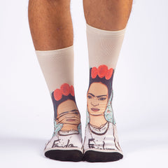 Frida Gift Socks Art Lovers Coworker Gifts for Christmas, Famous Paintings Crew Adult Socks for Strong Woman Gift Personal Gifts for Her