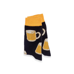 Beer Socks Drinking Gift, Beer Lover Officer Gift Socks for Christmas, Adult Printed Socks Funny Gift for Him, Beer Mug Birthday Dad Socks