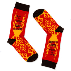 Funny Socks Cotton Socks Going to Hell In Every Religion Socks Unisex Socks Birthday Gift Socks Cute Socks Pattern Socks Holiday Socks