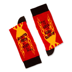 Funny Socks Cotton Socks Going to Hell In Every Religion Socks Unisex Socks Birthday Gift Socks Cute Socks Pattern Socks Holiday Socks