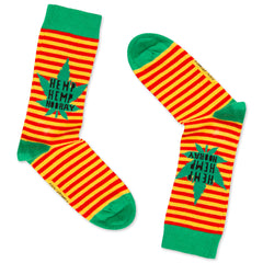 Cotton Socks Hemp Hemp Hooray Socks Weed Socks Cannabis Socks Marijuana Socks 420 Socks Birthday Gift Socks Pattern Socks Funny Socks